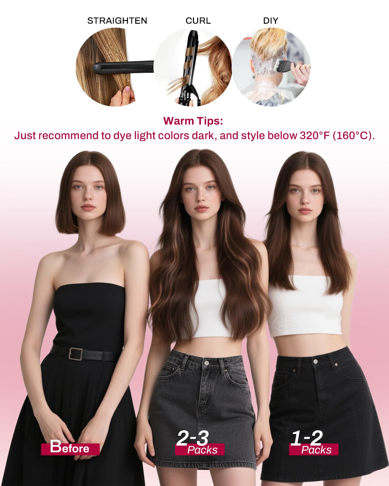 Moresoo Clip in Hair Extensions Ombre Dark Brown to Dark Ash Blonde with Blonde Balayage Hair Extensions Clip in Human Hair Double Weft 5pcs/80g 16inch