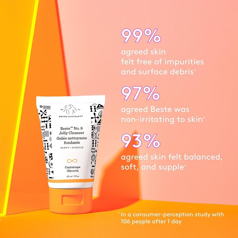 Drunk Elephant Travel Kit | Beste No.9 Jelly Cleanser & Protini Polypeptide Cream - Clean Clinical Skincare Gift Set