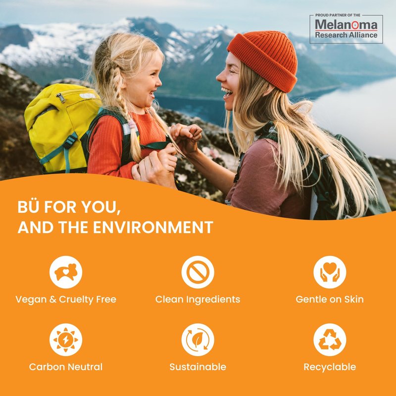 BU SPF 50 Kids Sunscreen Spray for Face and Body, Non Aerosol Spray, Fragrance Free, Clear, Non Greasy, Water Resistant, Fragrance Free 1 oz (3 Pack)