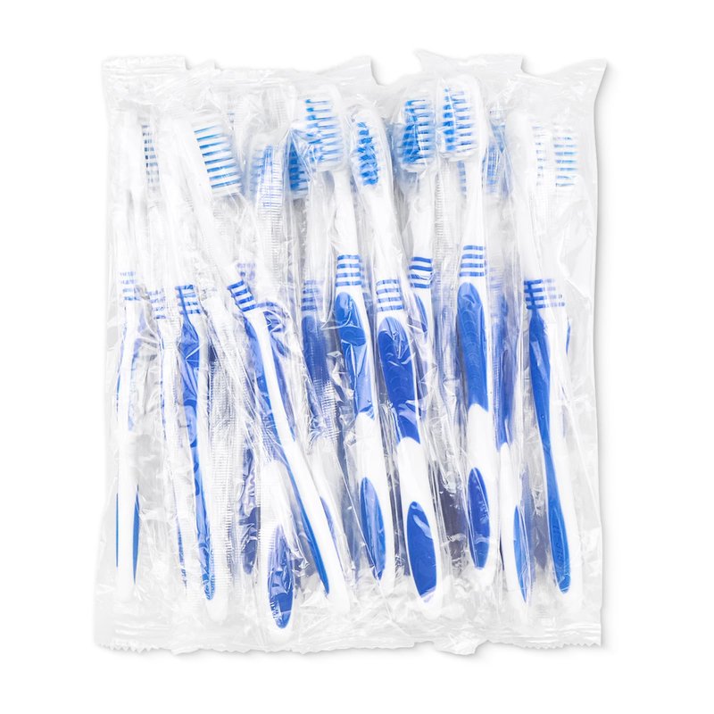 SLequipo 200 Prepasted Disposable Toothbrushes Individually Wrapped Pre Pasted Toothbrushes Soft Bristle Travel Tooth Brush Single Use Wrapped for Hotel, Camping, Travel and Gift for The Homeless
