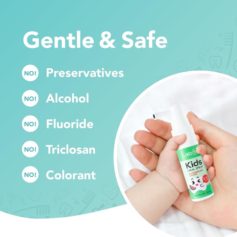 Kids Oral Spray - Fluoride-Free Cavity Repair Toothpaste Helper | Xylitol Grape Flavor for Newborns to Preschoolers