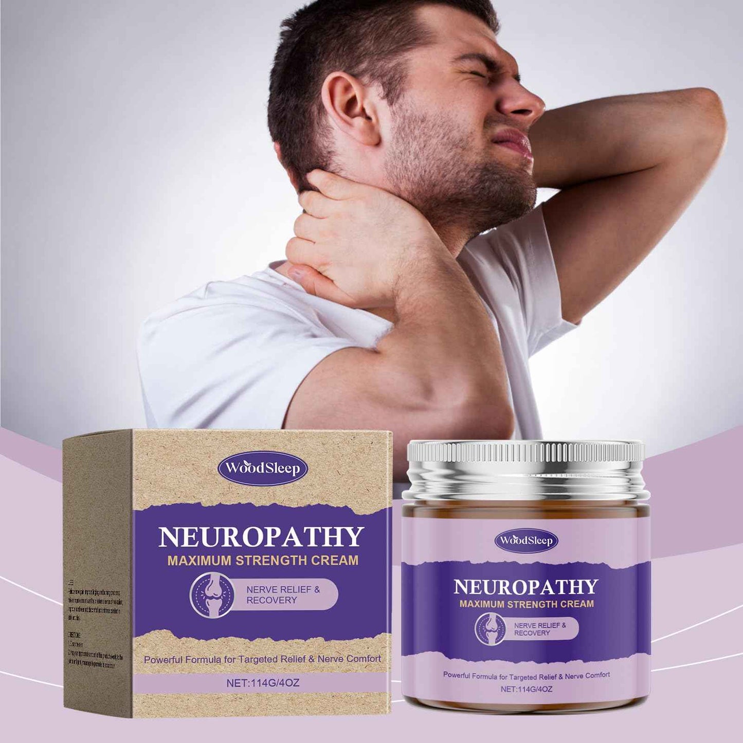 HATIKY Neuropathy Cream,Body Cream for Feet Magnesium Cream For Neuropathy Magnesium Body Butter Deeply Moisturizes Skin, Keep Soft Smooth
