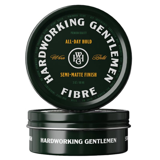 Hardworking Gentlemen Hair Fibre for Men, Mid-High Hold, Textured Matte Finish, Natural Formula, 3 oz (Made in USA)