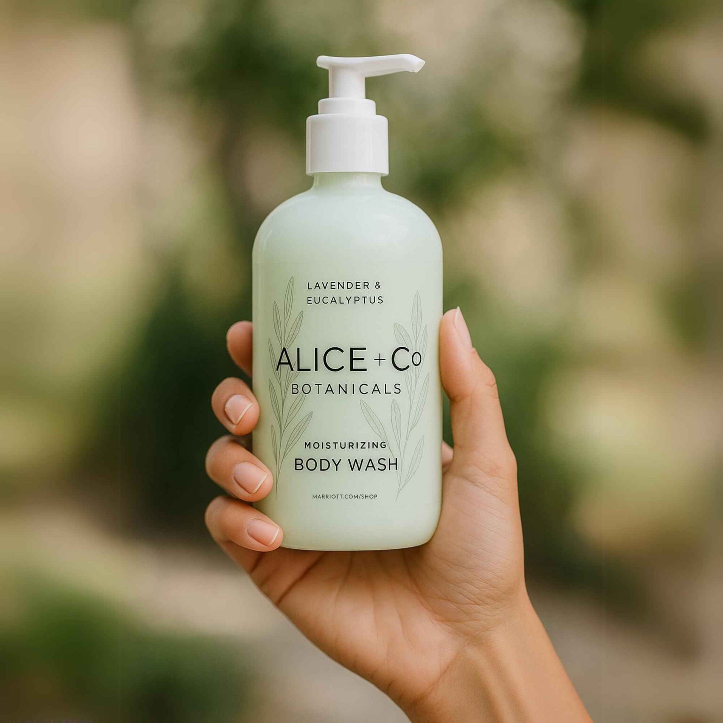 Alice + Co. Body Wash | Lavender & Eucalyptus | Hotel Bath Amenities | Fairfield by Marriott | 8.5 oz Body Wash