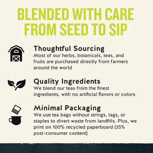 Celestial Seasonings Honey Lemon Ginseng Green Tea 25 Tea Bags