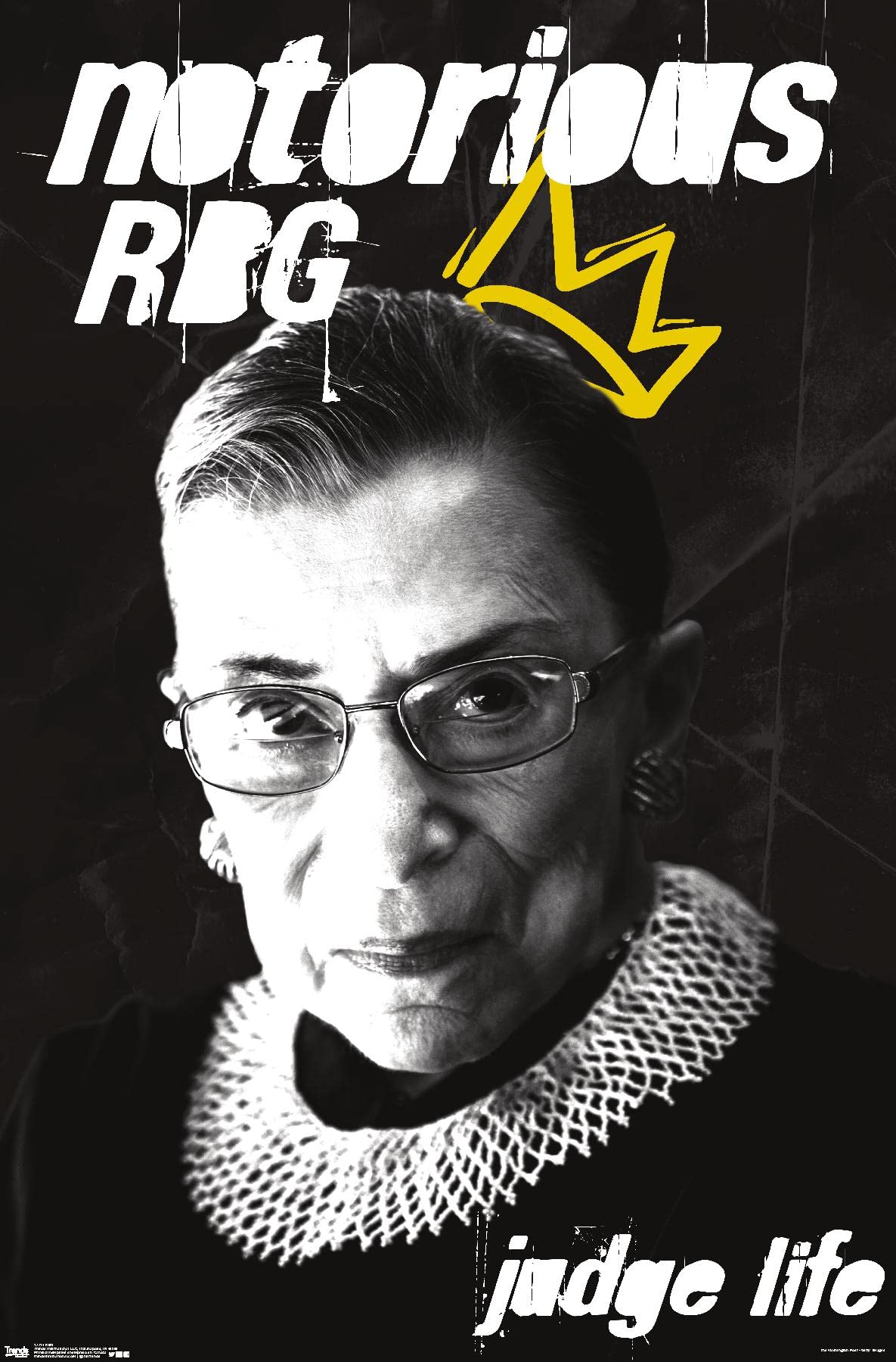 Trends International Ruth Bader Ginsburg (RBG) Wall Poster, 22.375" x 34", Unframed Version