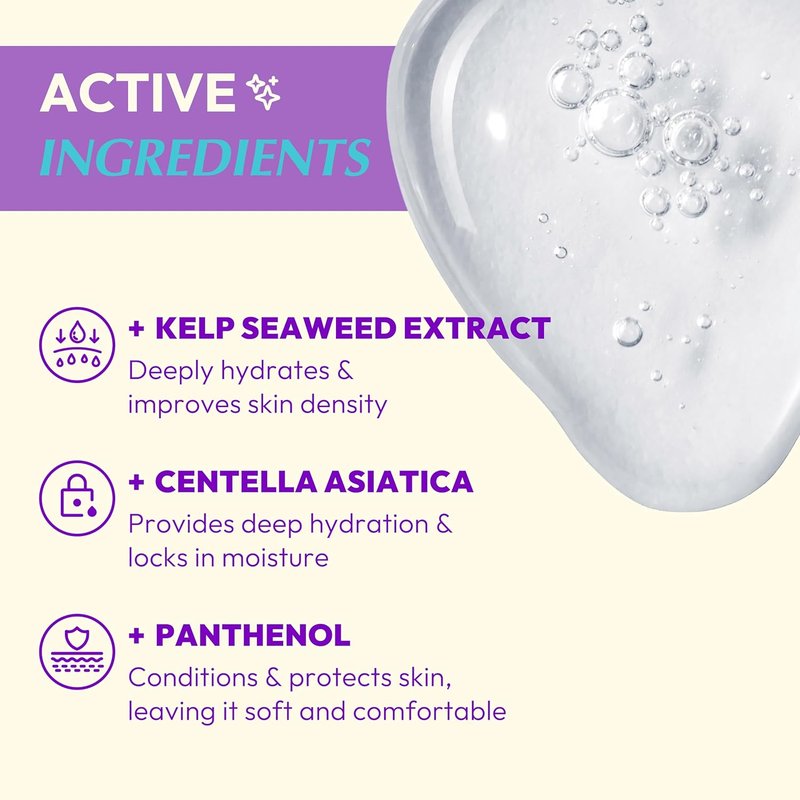 Korean Face Toner Pads - Hydrating Kelp Seaweed Extract & Cica | 60 Soft Cotton Pads for Sensitive Skin