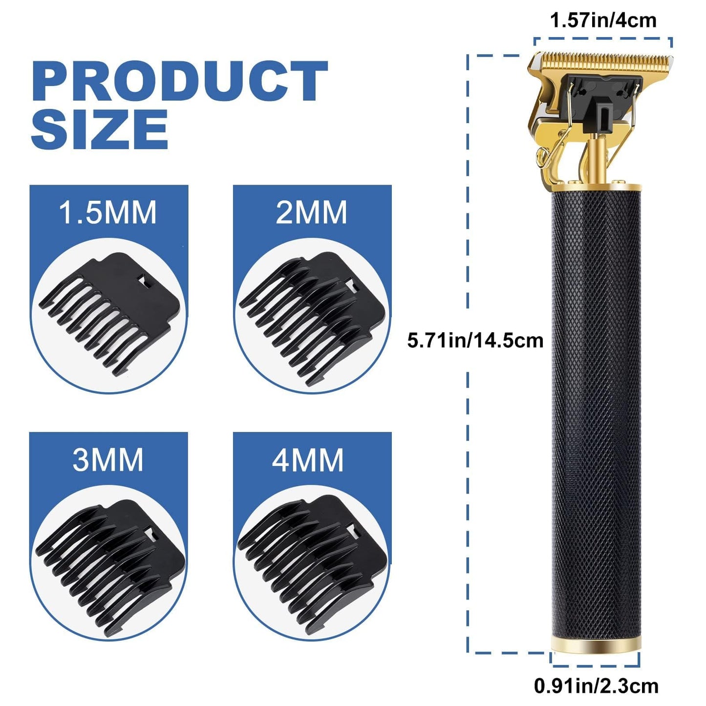 YOGINGO Professional Hair Trimmer for Men, Beard Trimmer Hair Clippers for Men, Cordless Rechargeable Hair Trimmer Metal Body Cutting Grooming Kit,Beard Shaver Barbershop