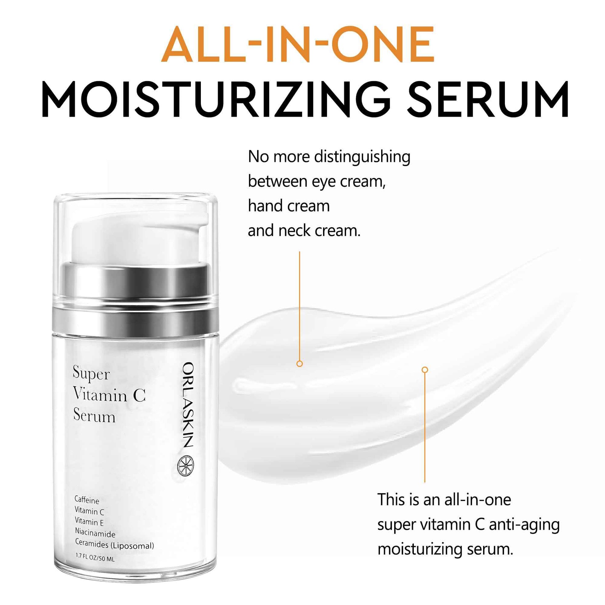 Super Vitamin C Serum For Women Over 70,Vitamin C Face Serum For Women Anti Aging Dark Spot Remover For Face Skin Care, Targets Age Spots, Wrinkles, Brightening, Pore Minimizer, Hydration 1.7fl Oz