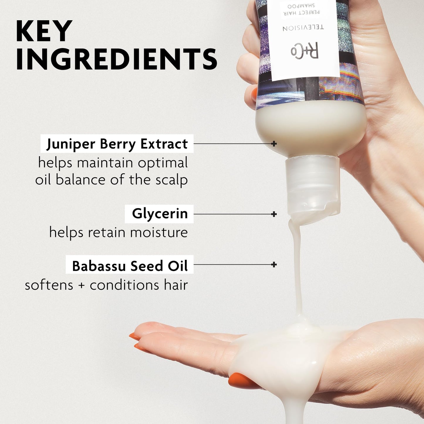 R+Co Television Perfect Hair Shampoo | Body + Shine + Smoothing for All Hair Types | Vegan + Cruelty-Free |