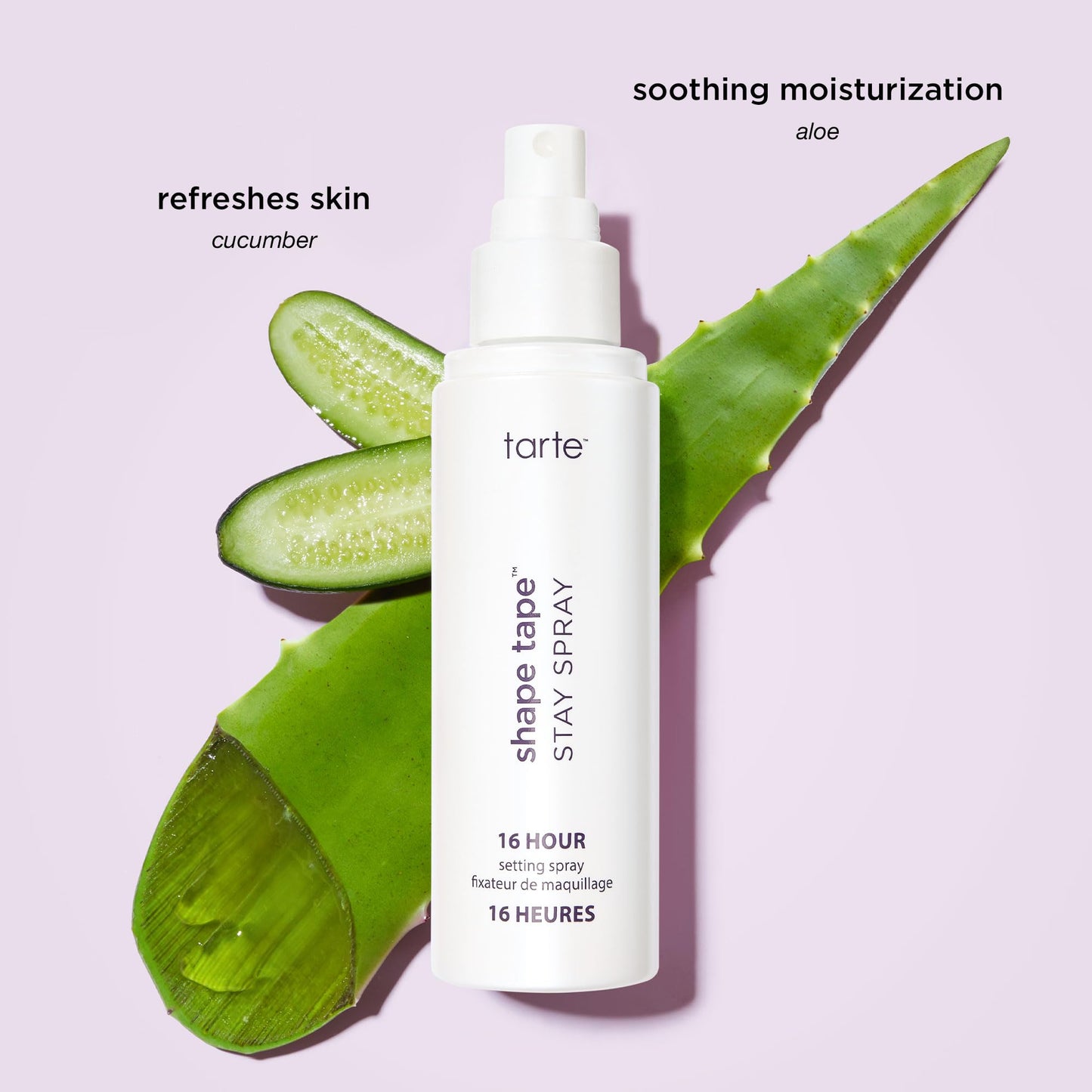 tarte shape tape vegan stay spray – Weightless Setting Spray, Skincare-Infused Mist to Hydrate & Refresh, Creates Long-Lasting Makeup, Waterproof, Transfer-Resistant, Cruelty-Free, full size