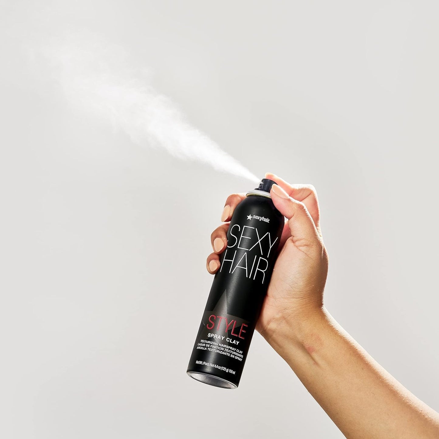 Texturizing Hairspray Clay - SexyHair Style Spray for All Hair Types | Matte Finish, 4.4 Oz
