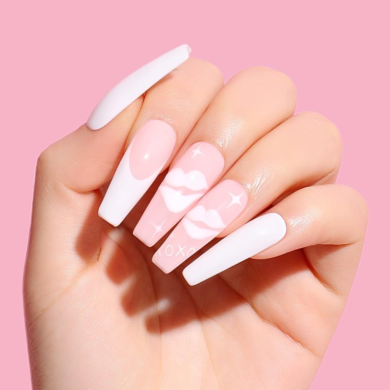 AIMEILI Valentine's Day Gel Nail Polish Set - Soak Off Nude Pink Colors | 6 x 10ml Bottles