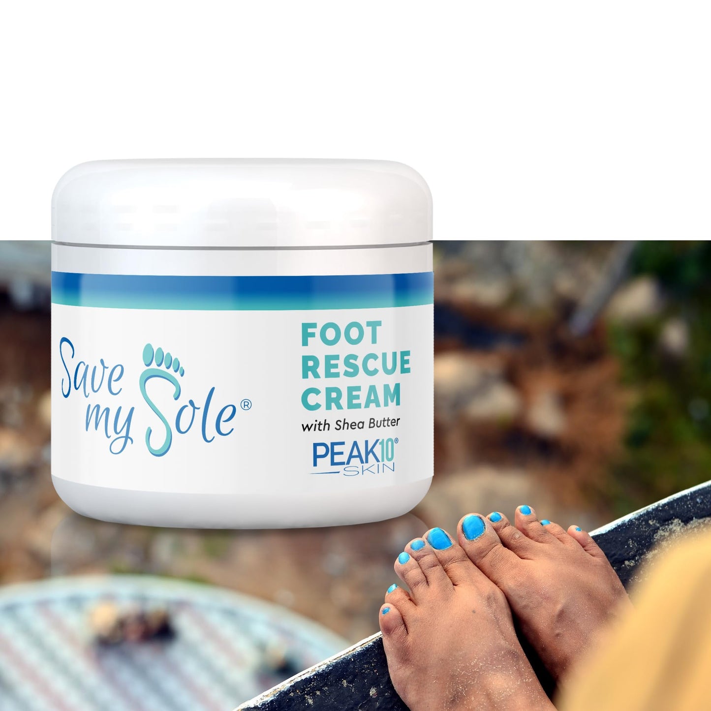 PEAK 10 SKIN - SAVE MY SOLE foot rescue cream 4oz