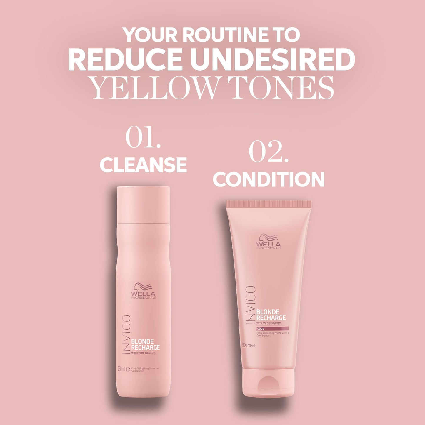 Wella Professionals Invigo Blonde Recharge Color Refreshing Shampoo | Refresh & Maintain Cool Blonde Hair Color | 10.1 Fl Oz