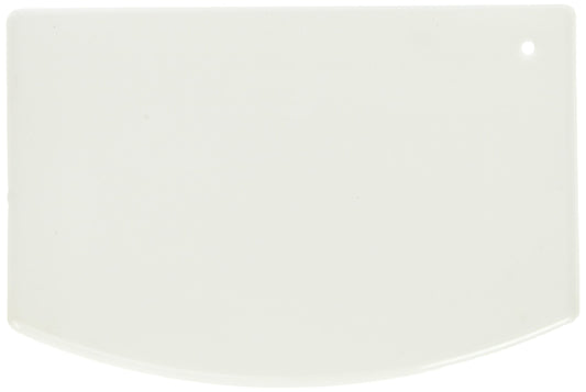 Winco Plastic Dough Scraper, Medium, White, 12-Piece