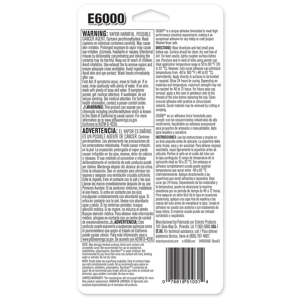 E6000 5510310 Craft Adhesive Mini (4 Pack)