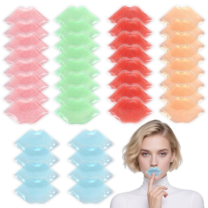 Ice Pack for Lip Tattoo Aftercare, 40 Count Cooling Pads for Pain Relief, Reduce Redness and Swelling of Lips.
