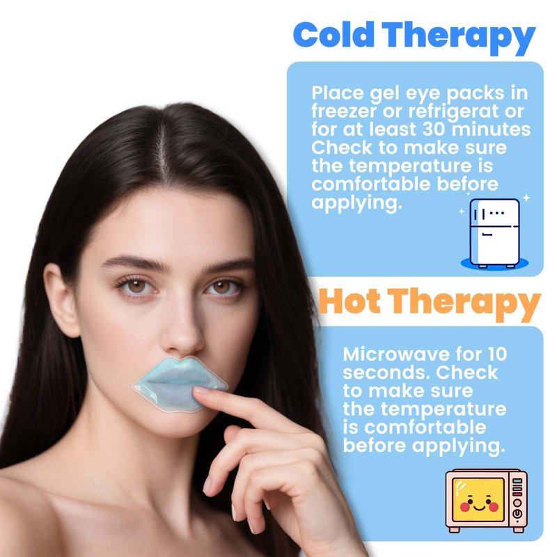 Ice Pack for Lip Tattoo Aftercare, 40 Count Cooling Pads for Pain Relief, Reduce Redness and Swelling of Lips.