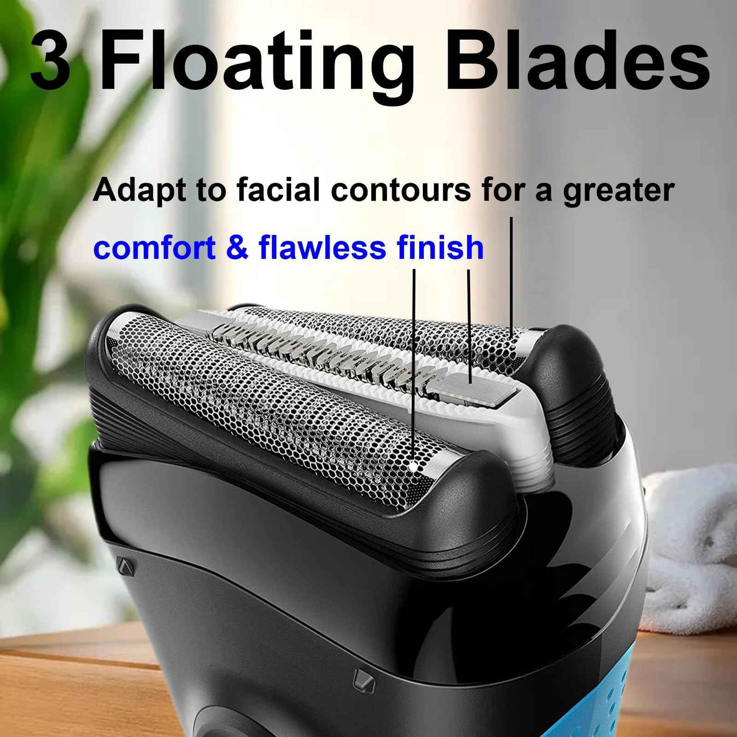 Series 3 Replacement Head for Braun Electric Shaver -21B- Compatible with Braun Electric Razors 300s, 310s, 3010BT (1 Pack)