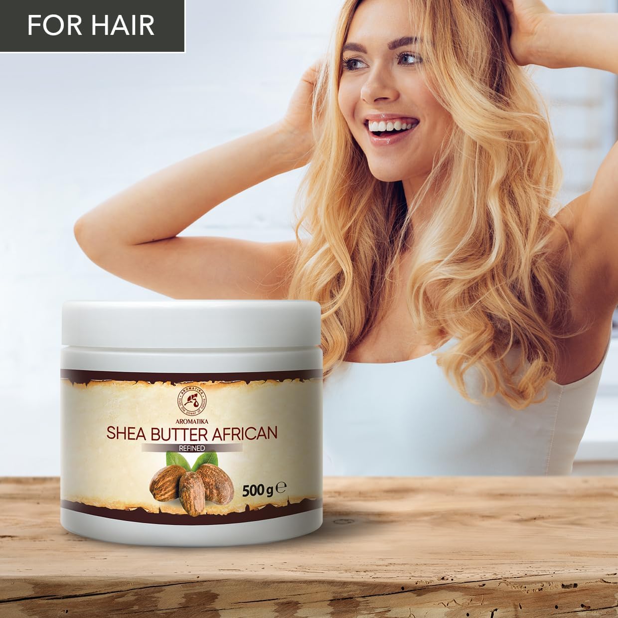 Refined Shea Butter 17.5 Oz | 100% Natural & Pure Body Care - Hair, Face, & Skin Moisturizer