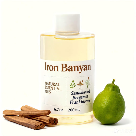 Iron Banyan Sandalwood Bergamot Frankincense Oil 200ml