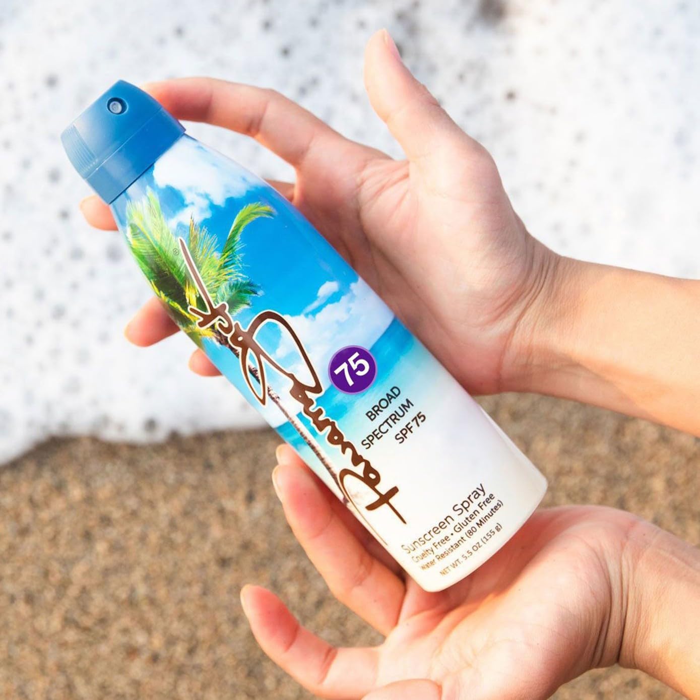Panama Jack Continuous Spray Sunscreen - SPF 75, Broad Spectrum UVA/UVB Protection, PABA, Paraben, Gluten & Cruelty Free, Water Resistant (80 Minutes), 5.5 OZ (Pack of 2)