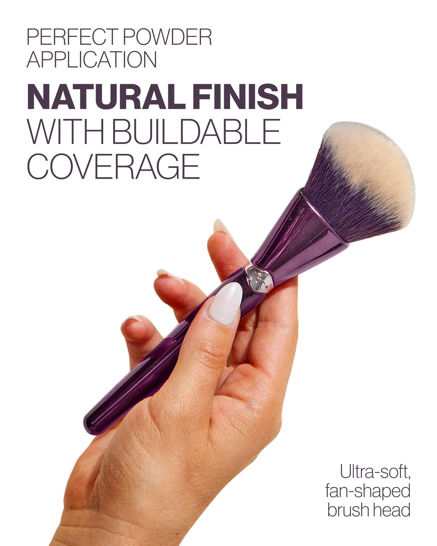 Anisa Beauty Multi-Powder Brush | Large Makeup Brush for Setting Powder, Blush, Bronzer and Foundation | Soft Vegan & Cruelty Free Fibers for Blurring and Finishing