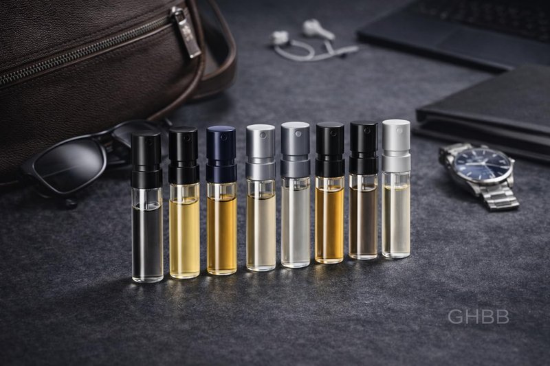 Travel Cologne Set for Men – 12 Mini Fragrance Samples, Portable Vials for Travel, Gym & Everyday Use