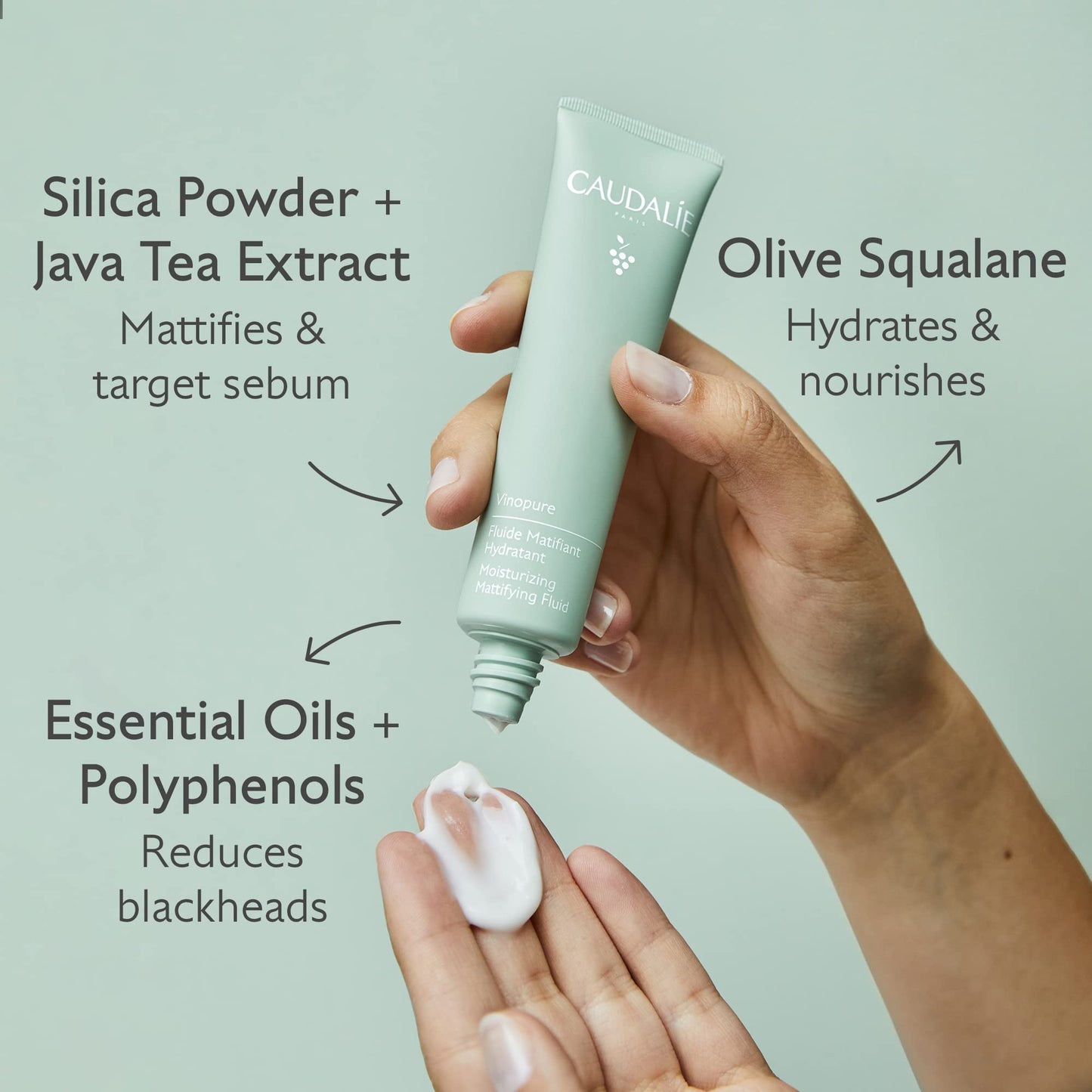 Caudalie Vinopure Oil Control Moisturizer, Hydrating & Mattifying Moisturizer - 40 mL