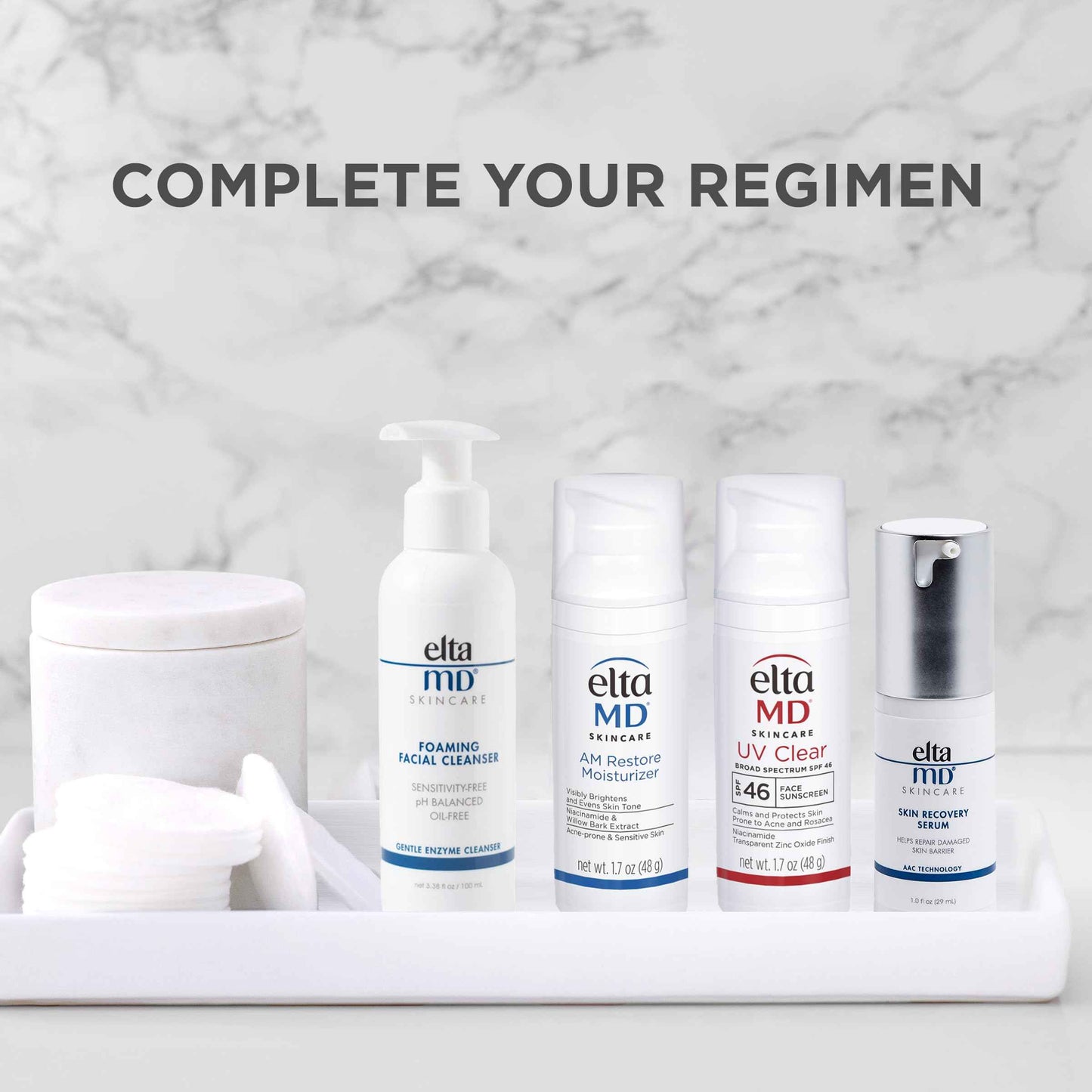 EltaMD Foaming Facial Cleanser Face Wash, Gentle Foaming Face Wash and Makeup Remover, Oil Free, 3.38 oz Pump