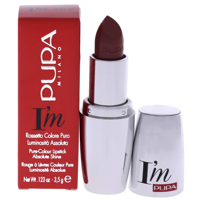 PUPA Milano I Am Pure-Colour Lipstick - Intense Color And Absolute Brightness - High Concentration Of Pigments - Lightweight And Flawless - Melts Perfectly On Lips - 409 Pink Declaration - 0.123 OZ