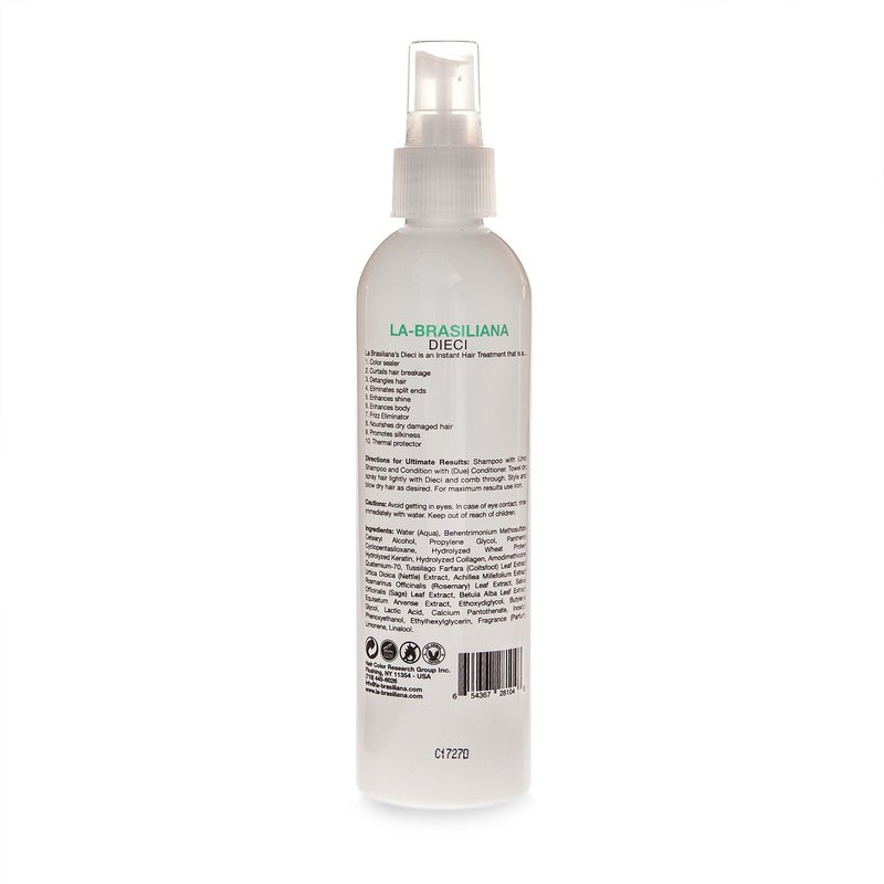 La-Brasiliana Dieci All-In-One Instant Hair Treatment - 8.45 fl.oz.