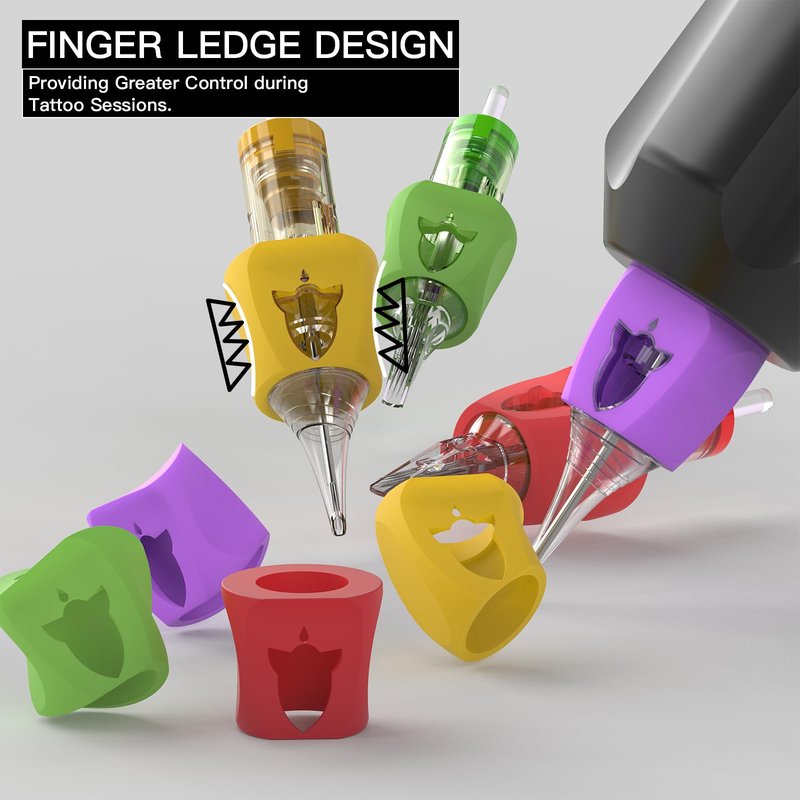 Wormhole Tattoo Needles 50pcs Assorted Disposable Finger Ledge Tattoo Cartridge Needle Cartridges 5RL 7RL 9RL 5RS 7RS 9RS 15M1 21M1 15RM 21RM Round Liner Shader Magnum Round Magnum for Tattoo Supplies
