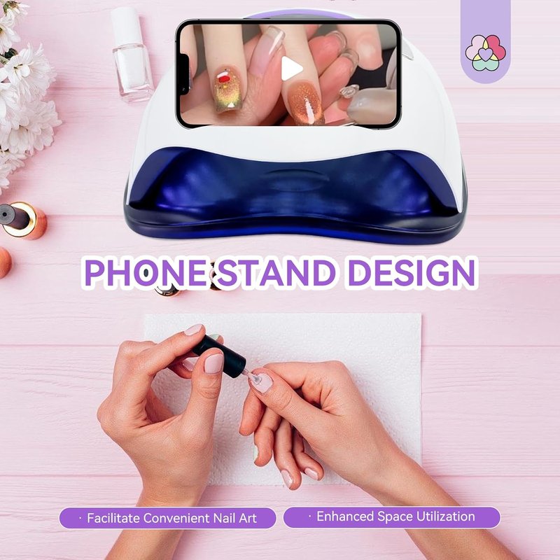 SAVILAND 300W UV Nail Lamp - Motion Sensor Gel Nail Dryer with 72 Beads & 4 Timers | Fast Curing Light for Salon Use