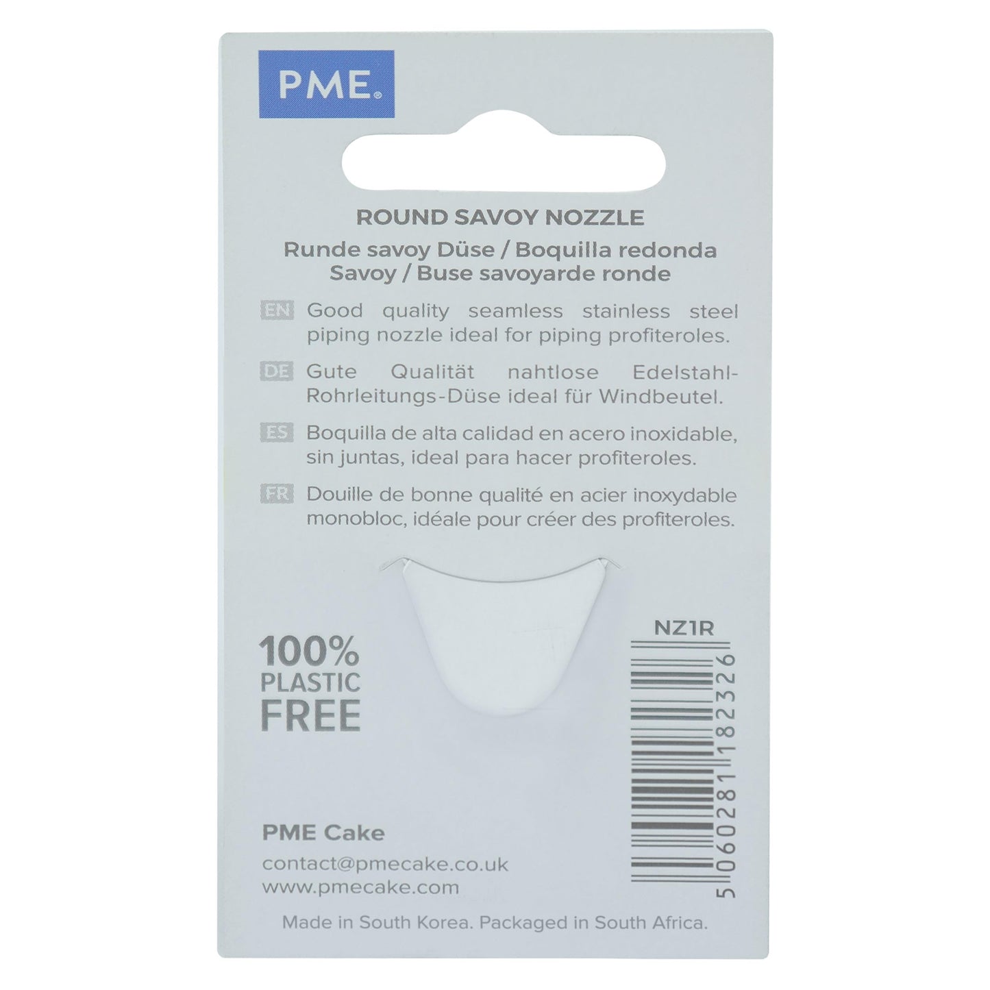 JEM Small Plain Round Savoy Piping Nozzle no. 1R