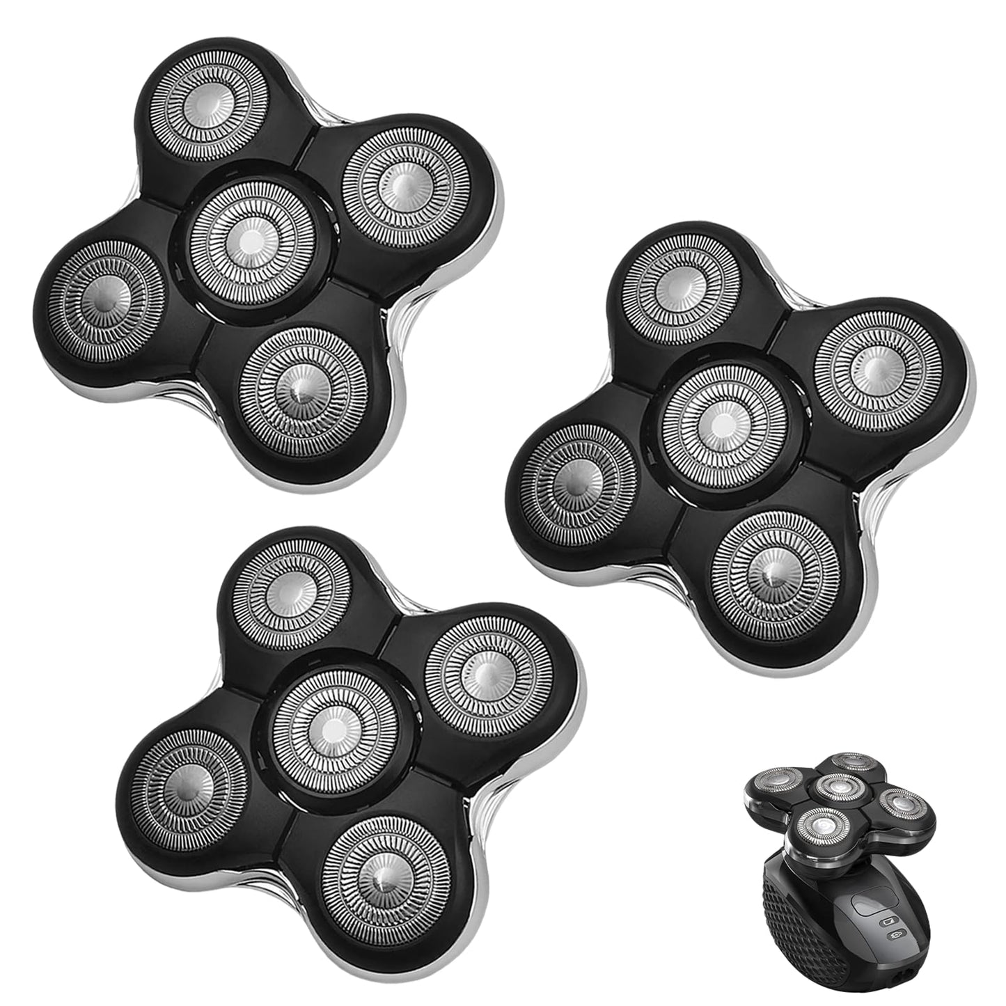 Balder Pro Replacement Head Compatible with Remington Balder Pro Head XR7000 XR1500 XR1501,5 Dual Track Shaver Heads Compatible with Remington Shaver Replacement Blade,3 Pack