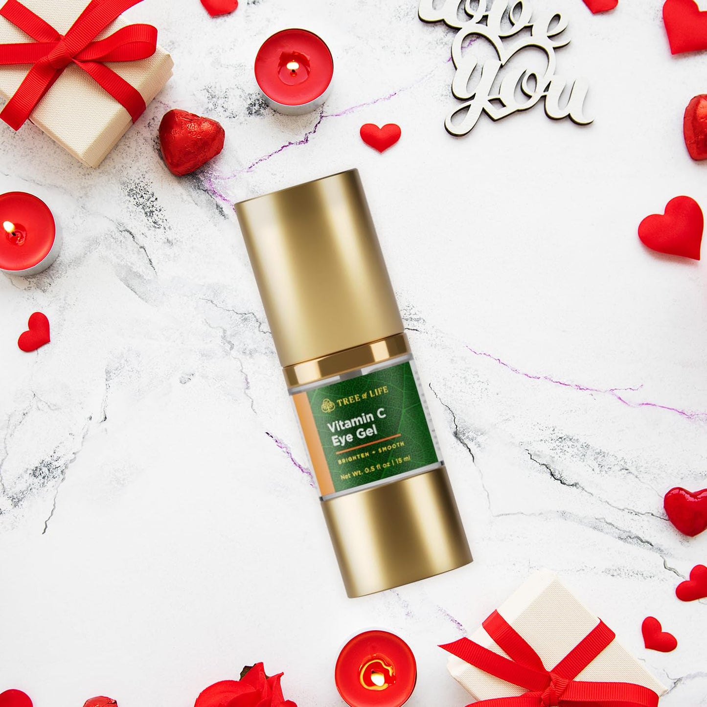 Anti-Aging Eye Treatment Gel | Hydrating Cream for Dark Circles, Puffiness & Wrinkles with Vitamin C
