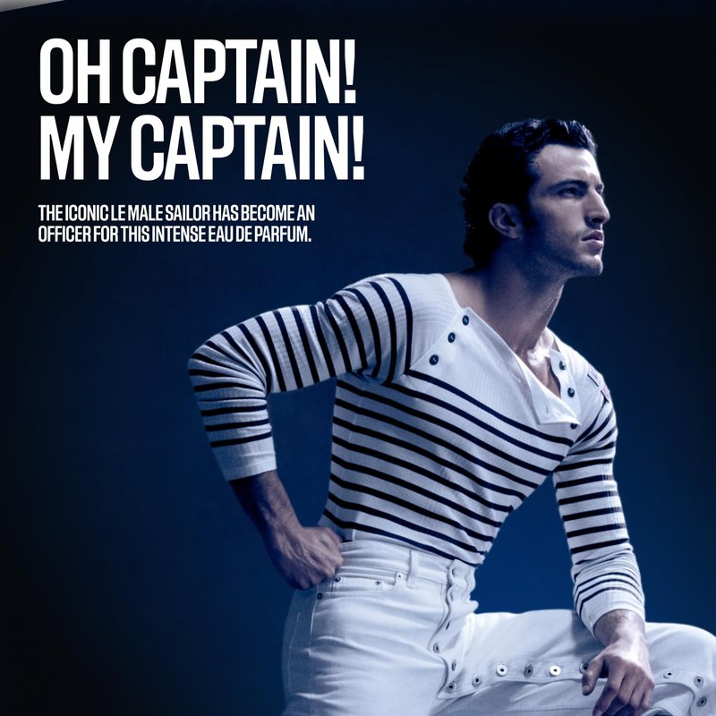 Jean Paul Gaultier Le Male Le Parfum - Amber Woody Eau de Parfum Intense for Men Fragrance - Cardamom, Lavender & Iris, Vanilla - Men's Perfume Spray, 4.2oz