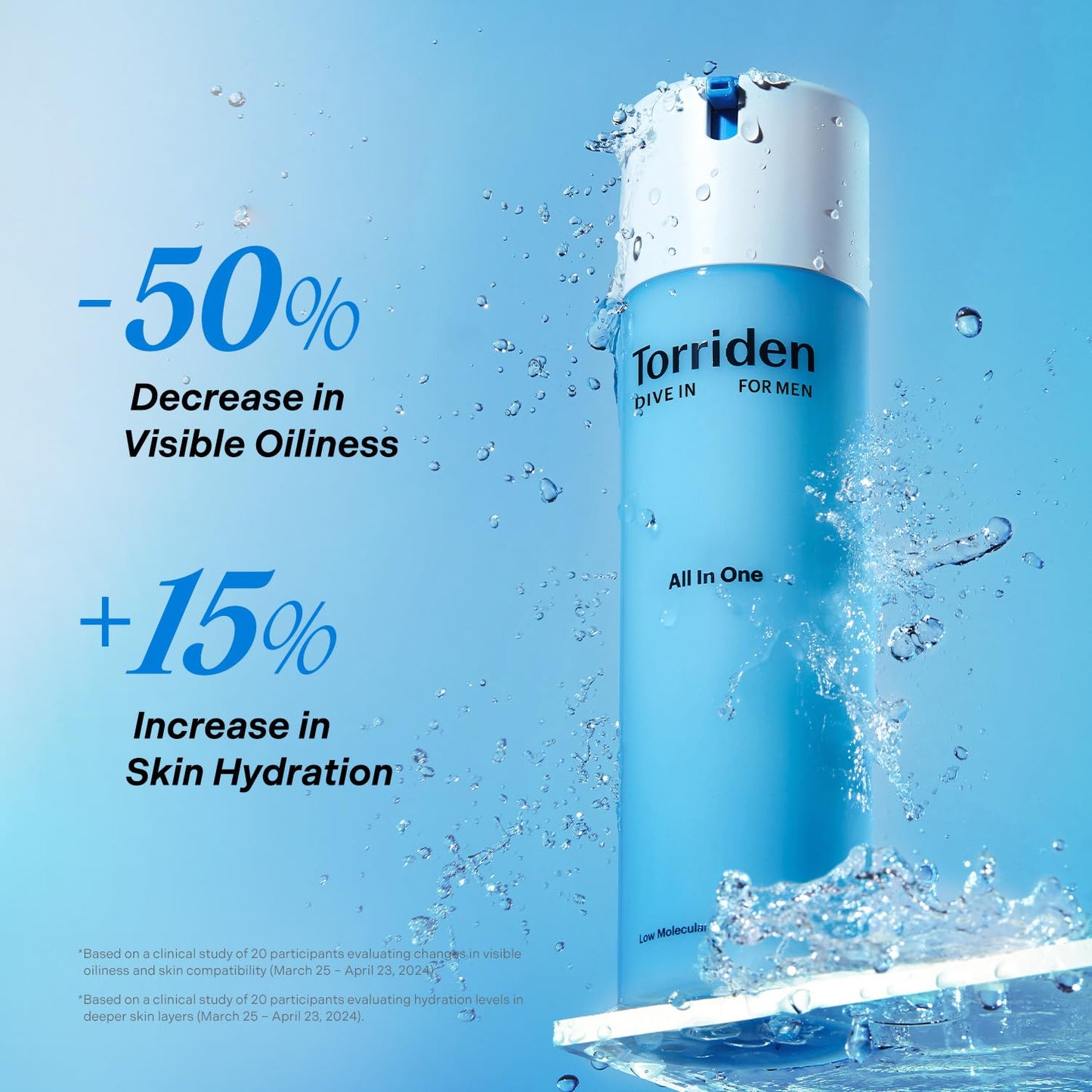 Torriden DIVE IN FOR MEN All In One 200ml (7.05 fl. oz) | All-In-One for Inner Moisturizing and Sebum Care | Hyaluronic Acid, Panthenol, Allantoin