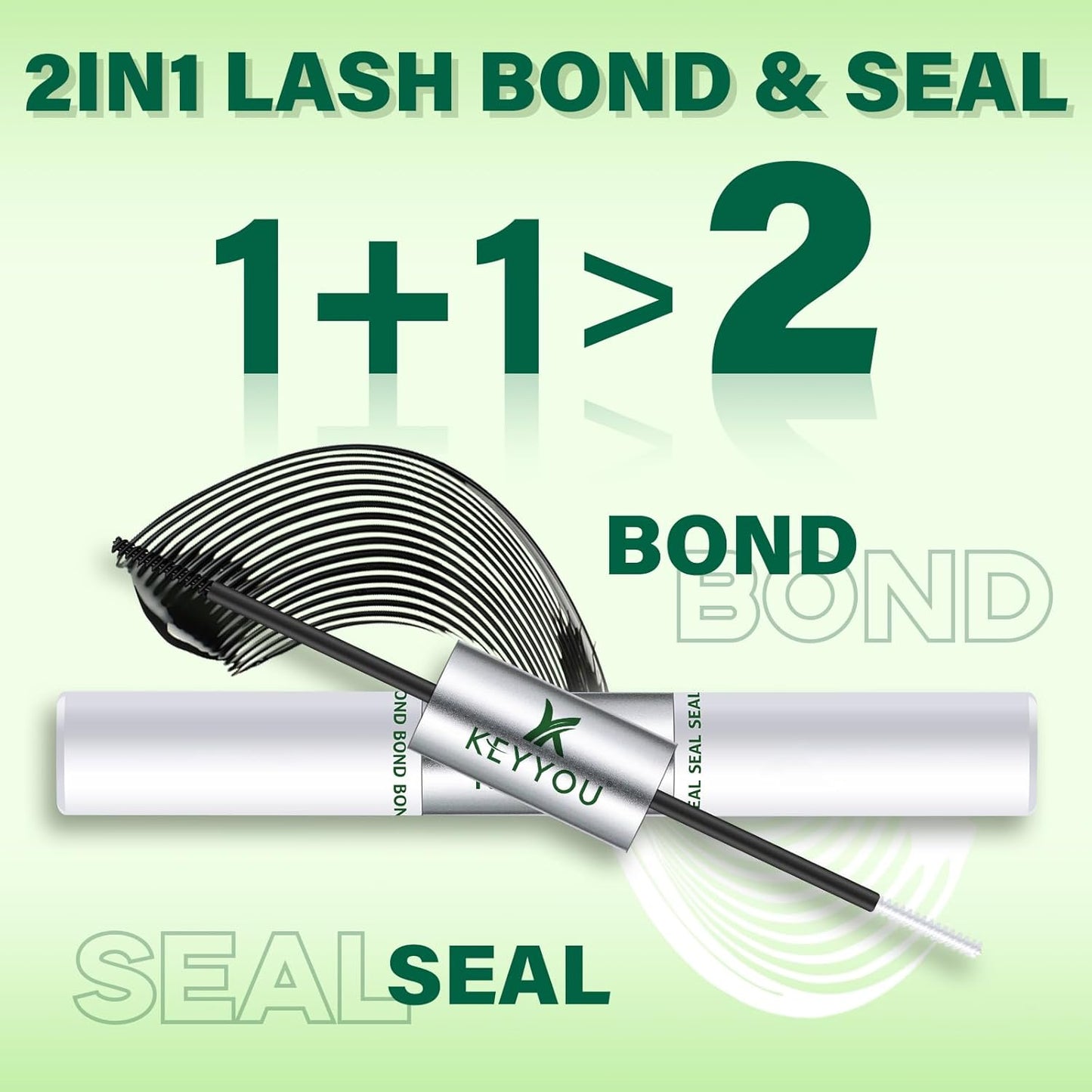 Lash Bond and Seal - Waterproof DIY Lash Extension Glue | Strong, Gentle, Latex-Free, 10ML (Black)