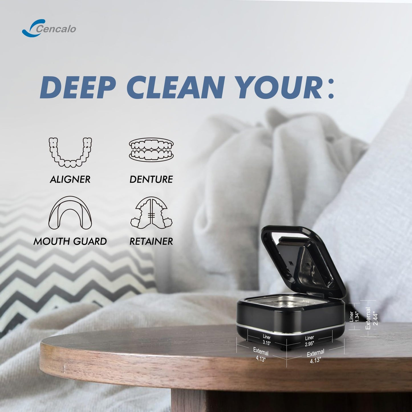 FSA HSA Eligible | 2-in-1 Ultrasonic & U-V Retainer Cleaner Machine
