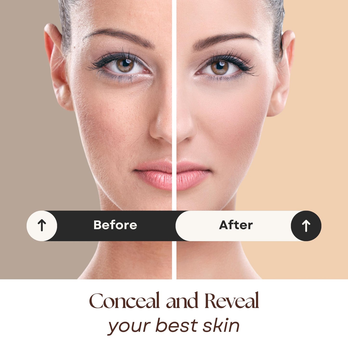Bisque Loose Face Powder Concealer-14g Sifter Jar Mineral-Based Concealer for face, Lightweight Coverage, Conceals Redness + Blemishes, Talc Free, Vegan