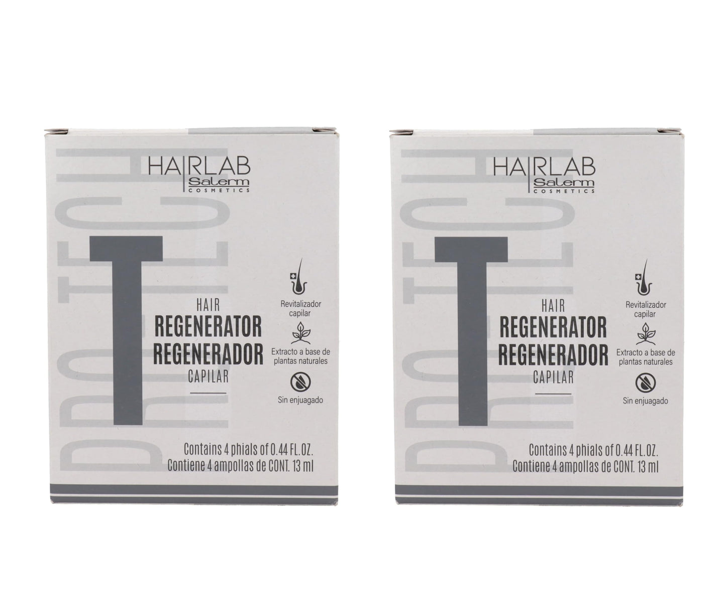 Salerm Energy Hair Regenerator/Revitalizer 4 Applications, Pack of 2, Unscented Lotion, 8 Applications, 2E+2 milliliters, Unisex-Adults