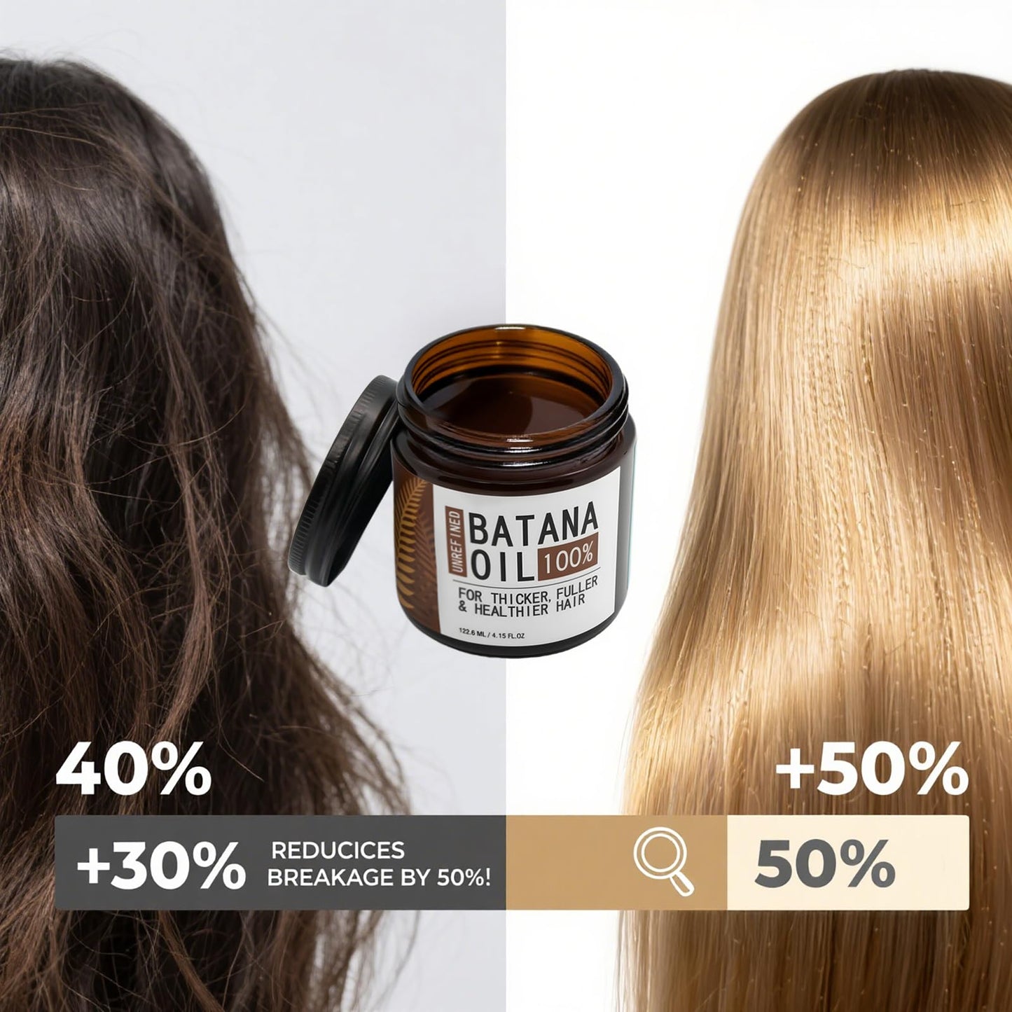 Unalakleet 100% raw batana oil for hair growth - Natural hair care with pleasant smell & good texture, also contains pumpkin seed oil & coffee for enhanced results