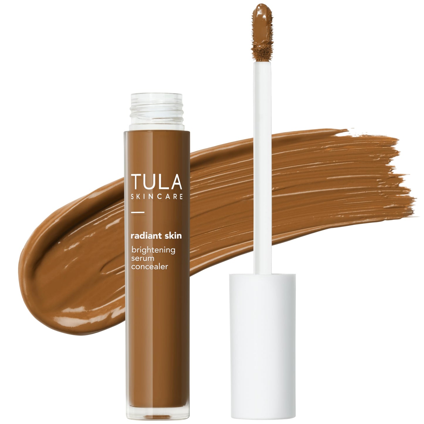 TULA Skin Care Radiant Skin Brightening Serum Concealer - Conceals Dark Circles & Discoloration, Longwearing & Crease-Resistant, Brightens the Appearance of Skin Over Time, Shade 140, 0.18 fl oz.