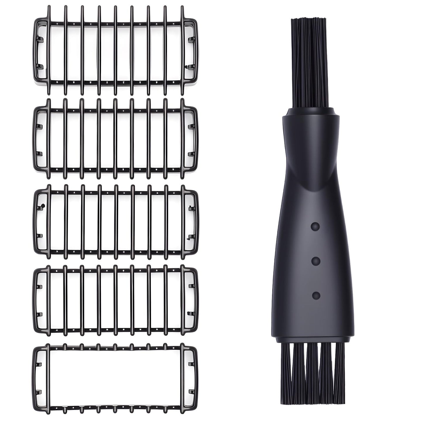 4 Pack Replacement Blades with 5 Guide Combs Guards Kit Compatible with Philips Norelco Oneblade QP2515,QP2520,QP2530,QP6510,QP6520,QP6530…Models.