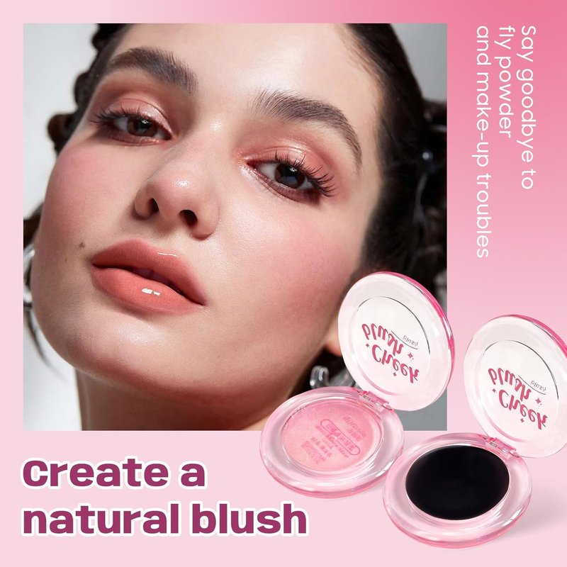 Gradient Blush for Cheeks - 2 Pcs Cream Blush Set | Luxuriously Creamy, Blendable Color & Long-Lasting Finish
