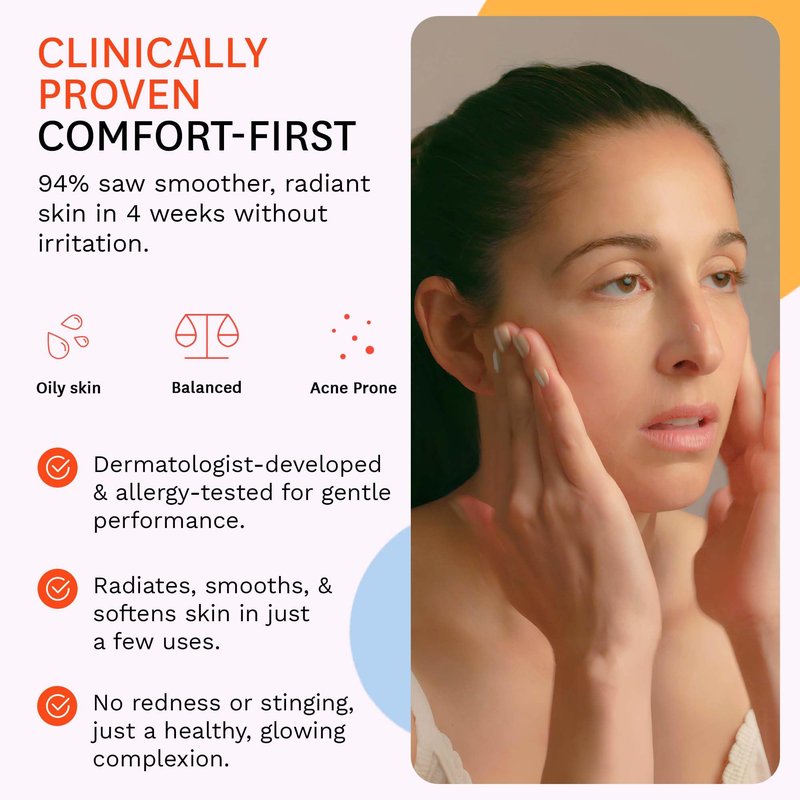 Fig.1 Glycolic Glow Treatment Refill 4% Glycolic Acid Face Exfoliant, Smoothing Emulsion for Radiant Skin, Hydrating PHA & Squalane, Vegan, 30 ml