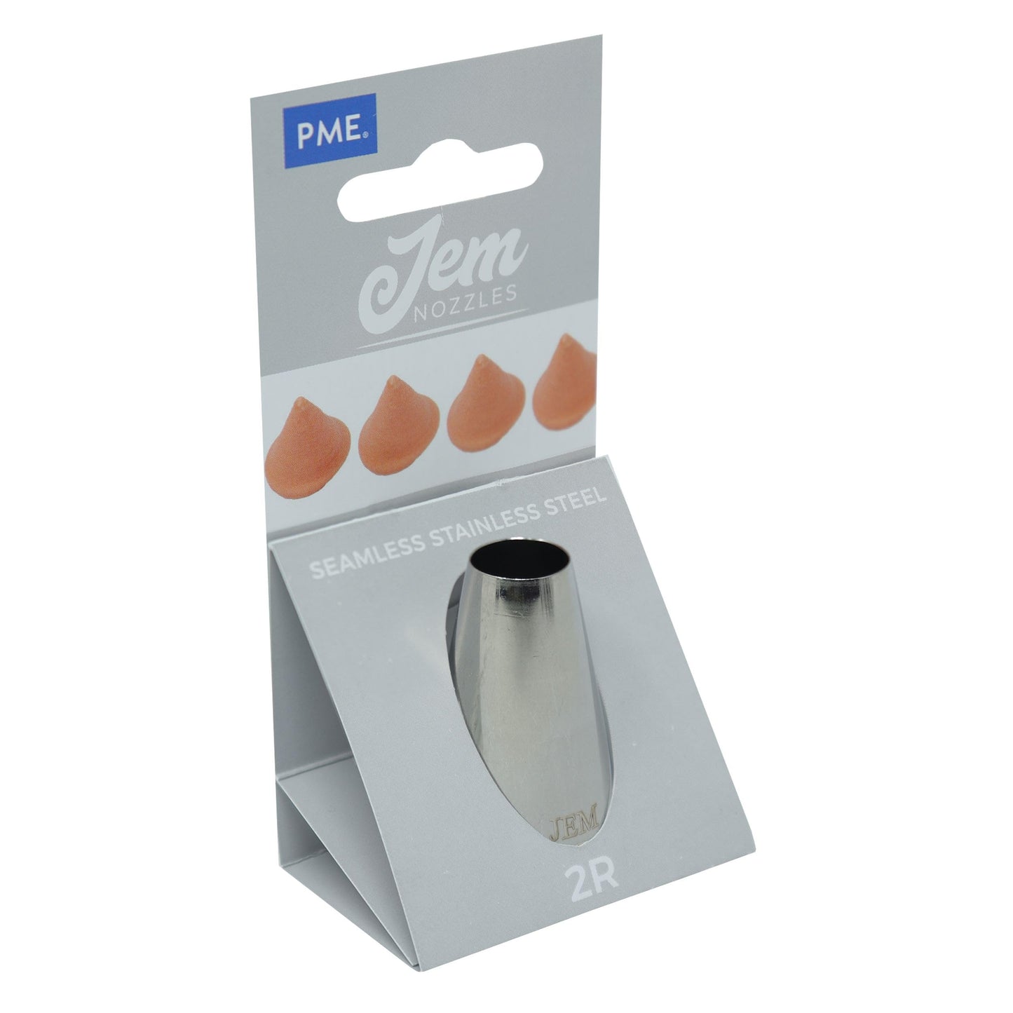 Jem Enterprises Medium Plain Round Savoy Piping Nozzle Decorating Tip #2R